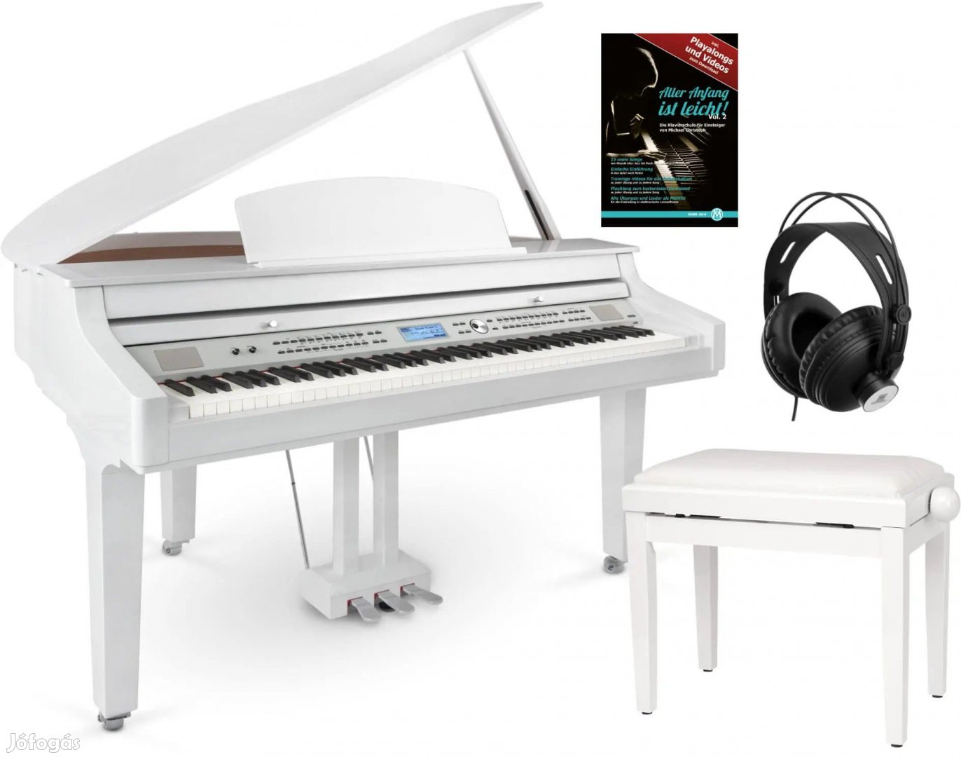 Classic Cantabile GP-A 810 Digitális Grand Piano Fehér Fényes Készlet