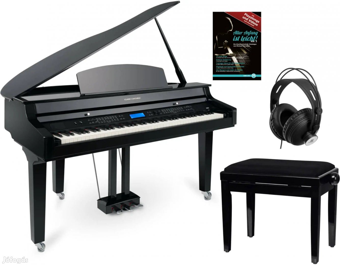 Classic Cantabile GP-A 810 Digitális Grand Piano Fekete Fényes Készlet