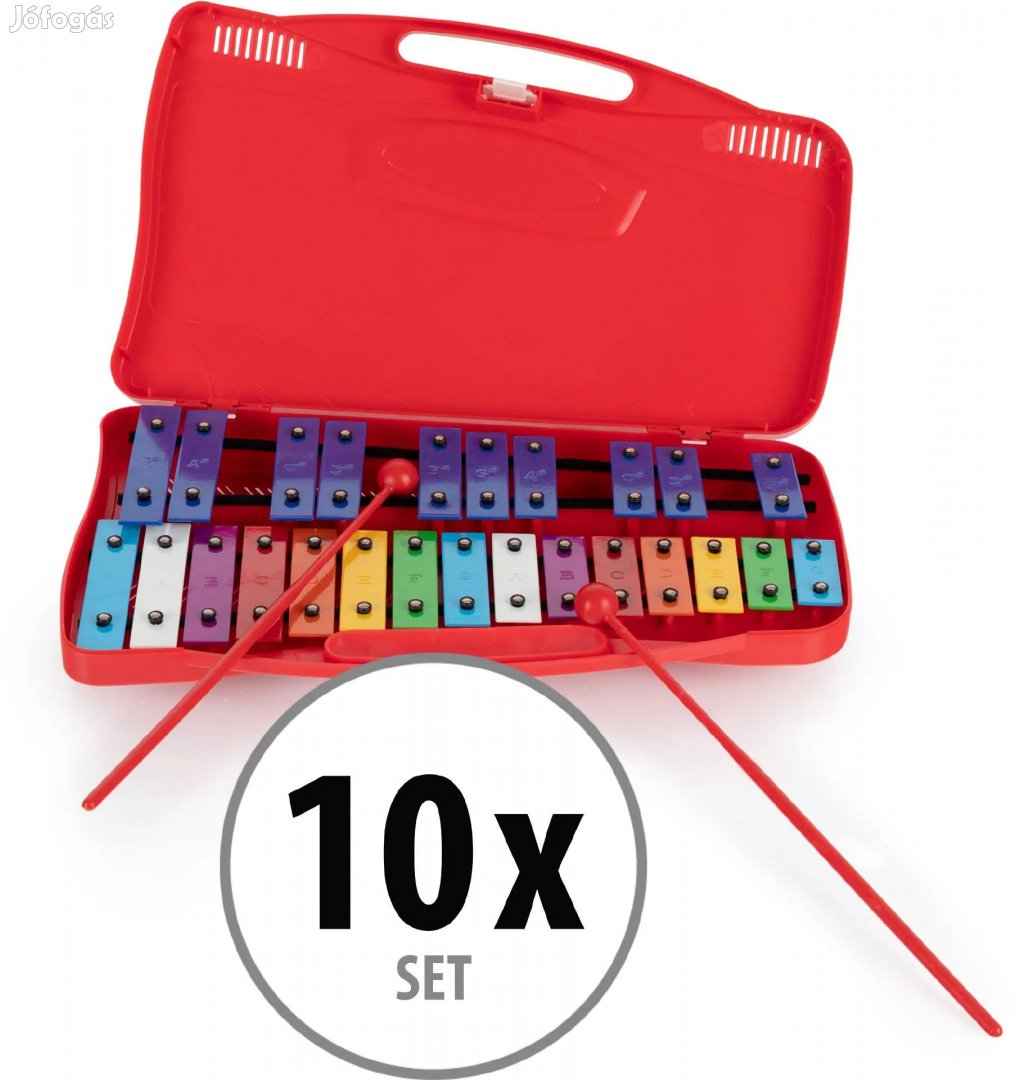 Classic Cantabile GSR-25 szoprán glockenspiel kromatikus 10 db-os