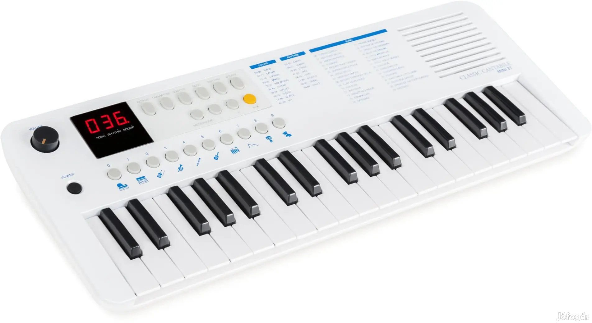 Classic Cantabile MINI-37 szintetizátor fehér-kék