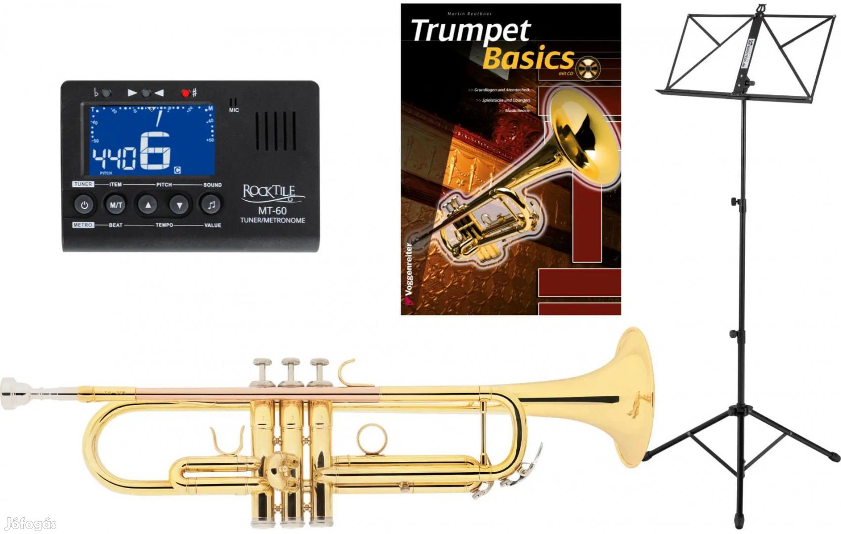Classic Cantabile TR-30L Bb Trombitakészlet Hangolóval, Metronómmal,