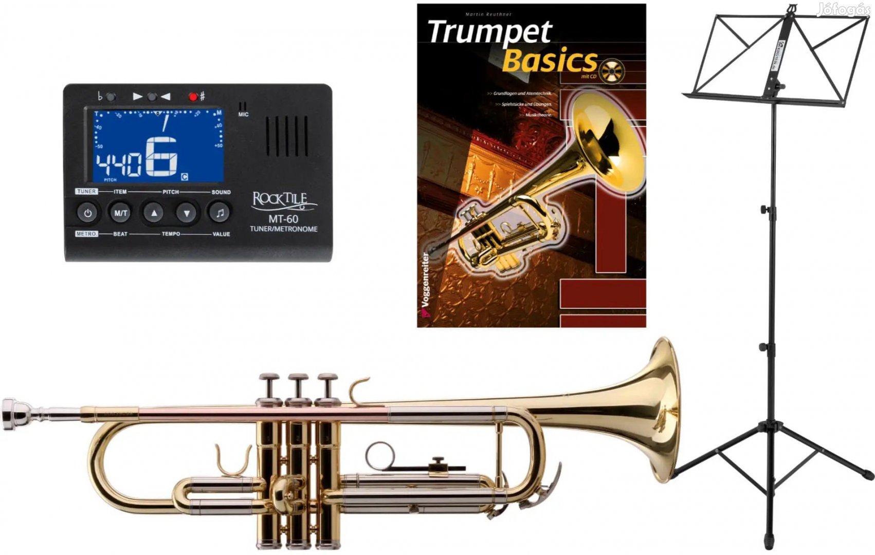 Classic Cantabile TR-39 Bb-Trombita készlet hangoló/metronóm,