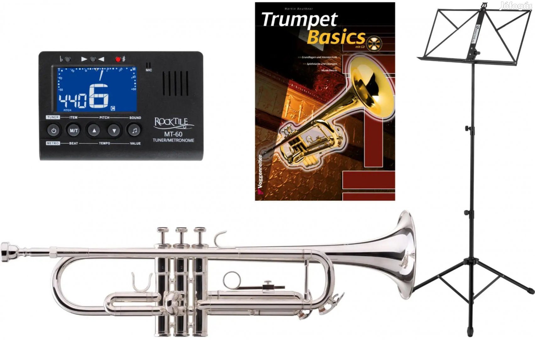 Classic Cantabile TR-40S Bb-Trombita KÉSZLET hangoló/metronóm,