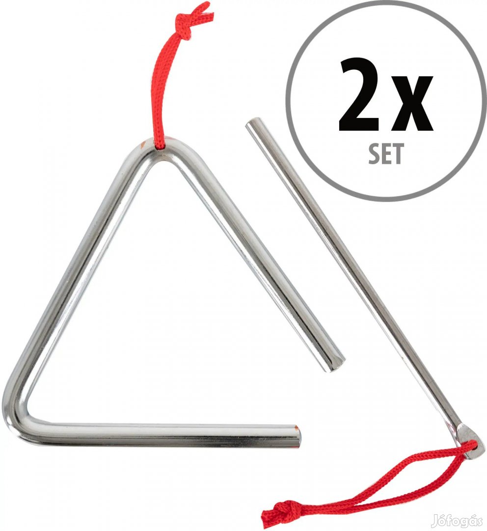 Classic Cantabile Triangle Kalapáccsal 10 cm - 2 db szett