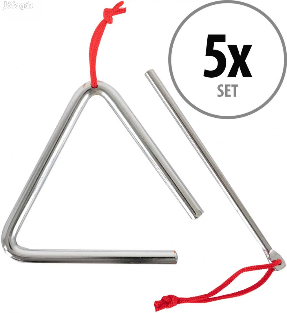 Classic Cantabile Triangle Kalapáccsal 10 cm - 5 db szett