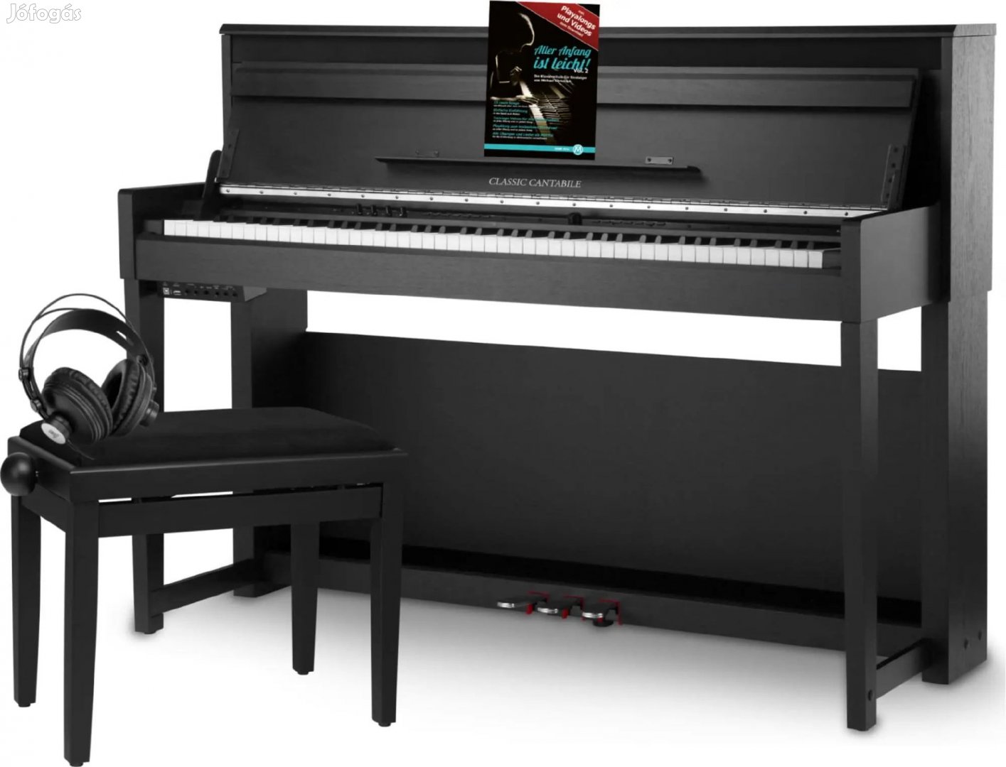 Classic Cantabile UP-1Plus SM álló digitális zongora fekete matt szett