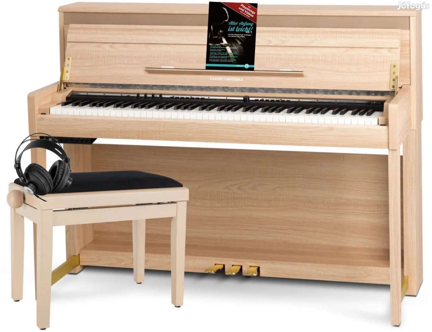 Classic Cantabile UP-1 LA Álló Digitális Zongora Világos Tölgy Deluxe