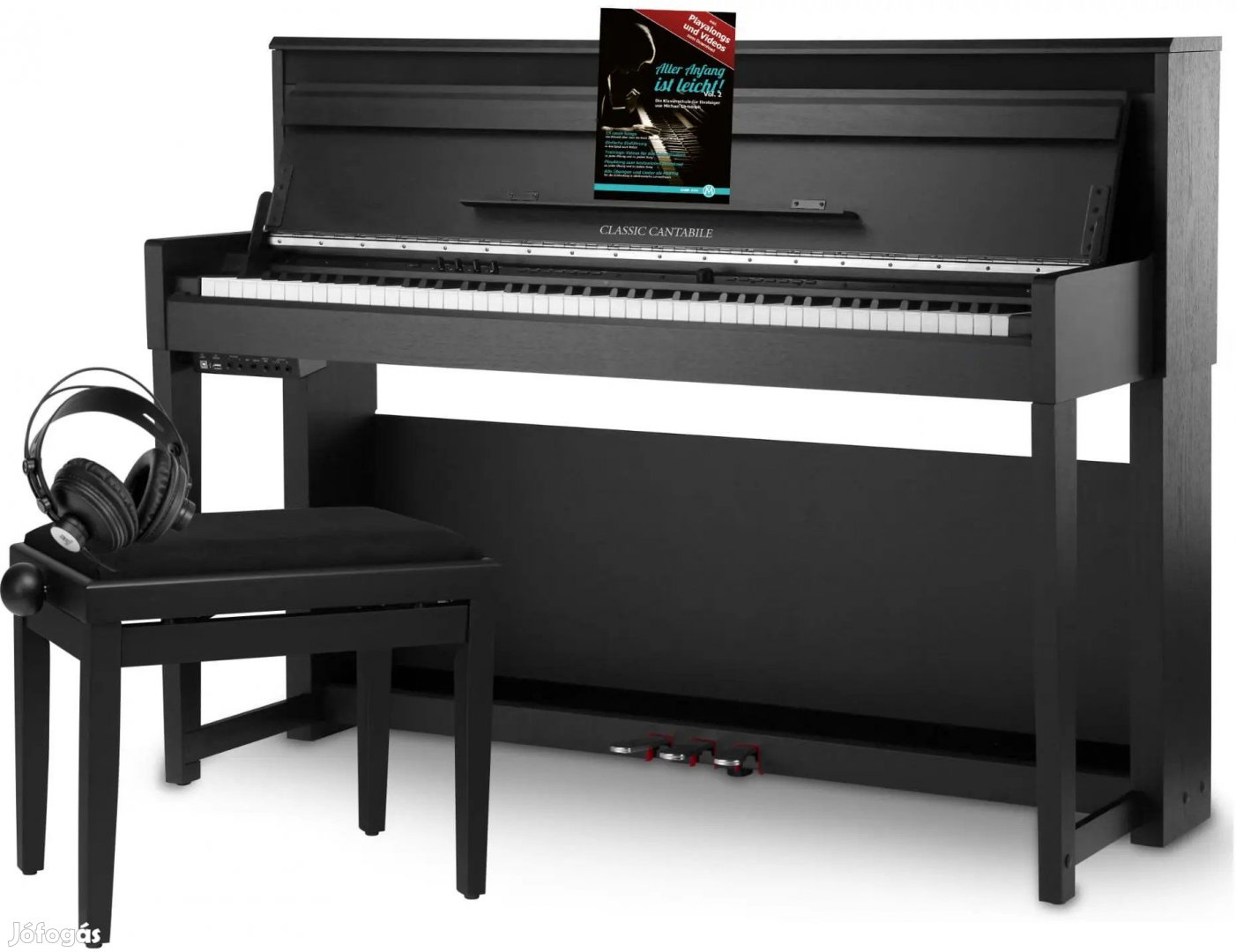 Classic Cantabile UP-1 SM Függőleges Digitális Zongora Fekete Matt