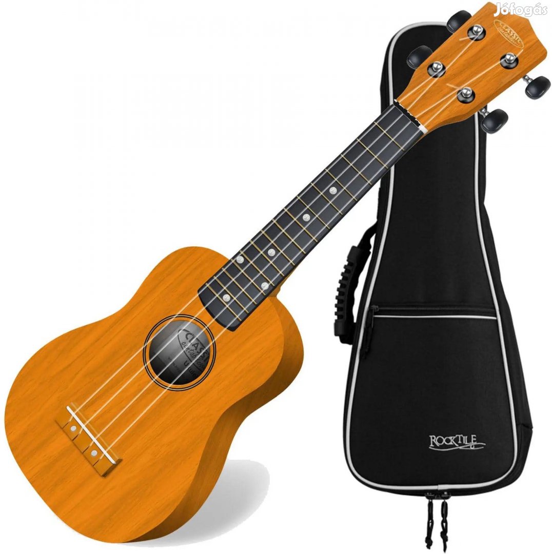 Classic Cantabile US-100 NAT Szoprán Ukulele Természetes SZETT Tokkal
