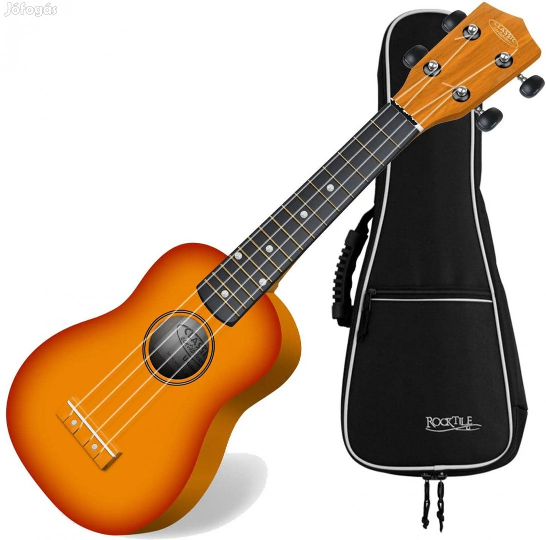 Classic Cantabile US-100 SB Szoprán Ukulele Sunburst SZETT Tokkal