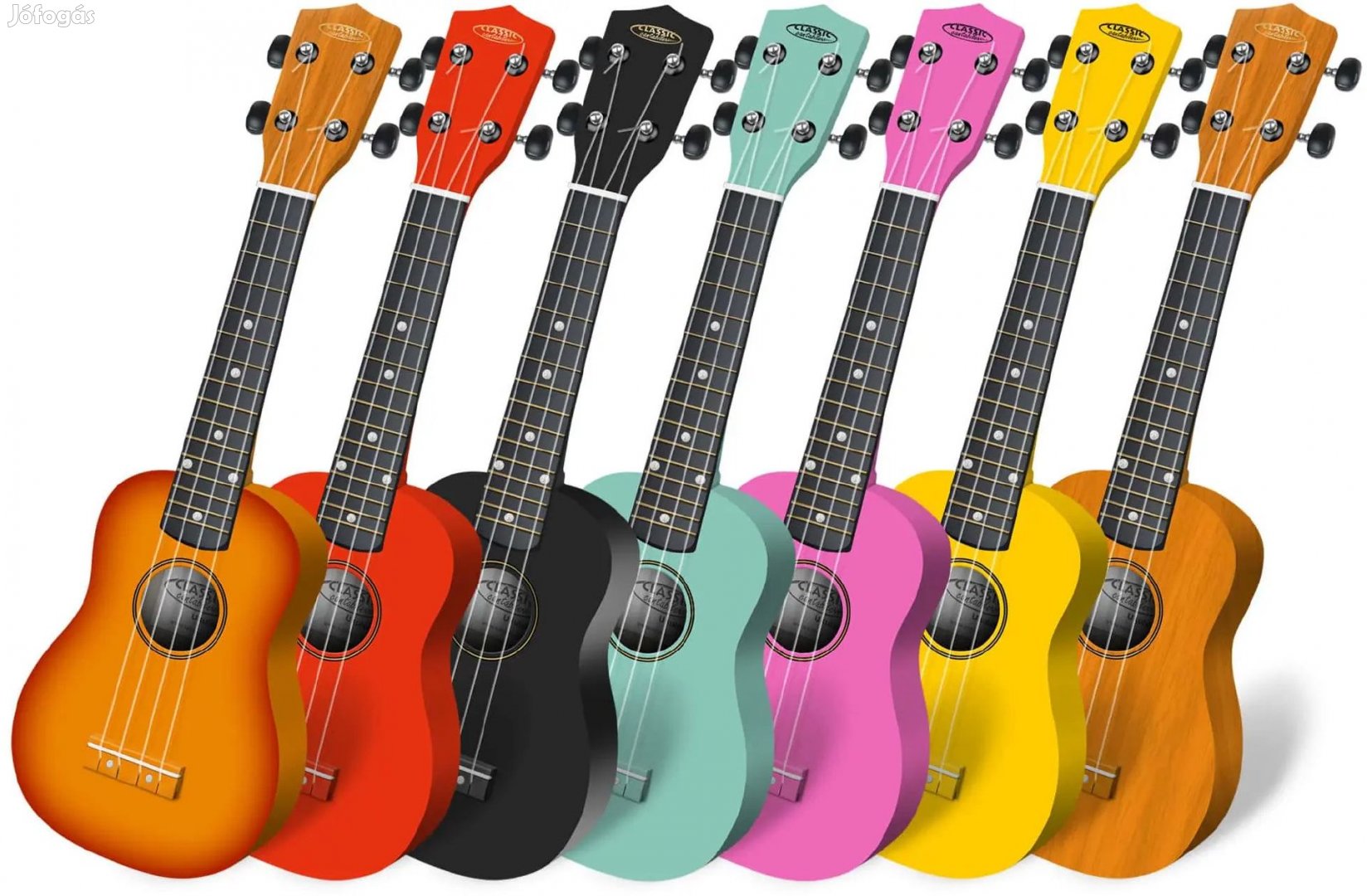 Classic Cantabile US-100 Szoprán Ukulele 7 darabos Csomag, különböző