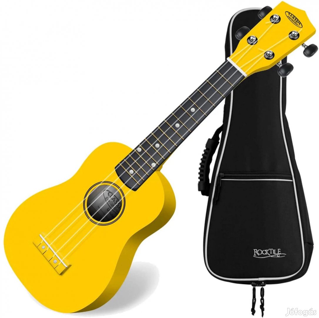 Classic Cantabile US-100 YE Szoprán Ukulele Sárga SZETT Tokkal