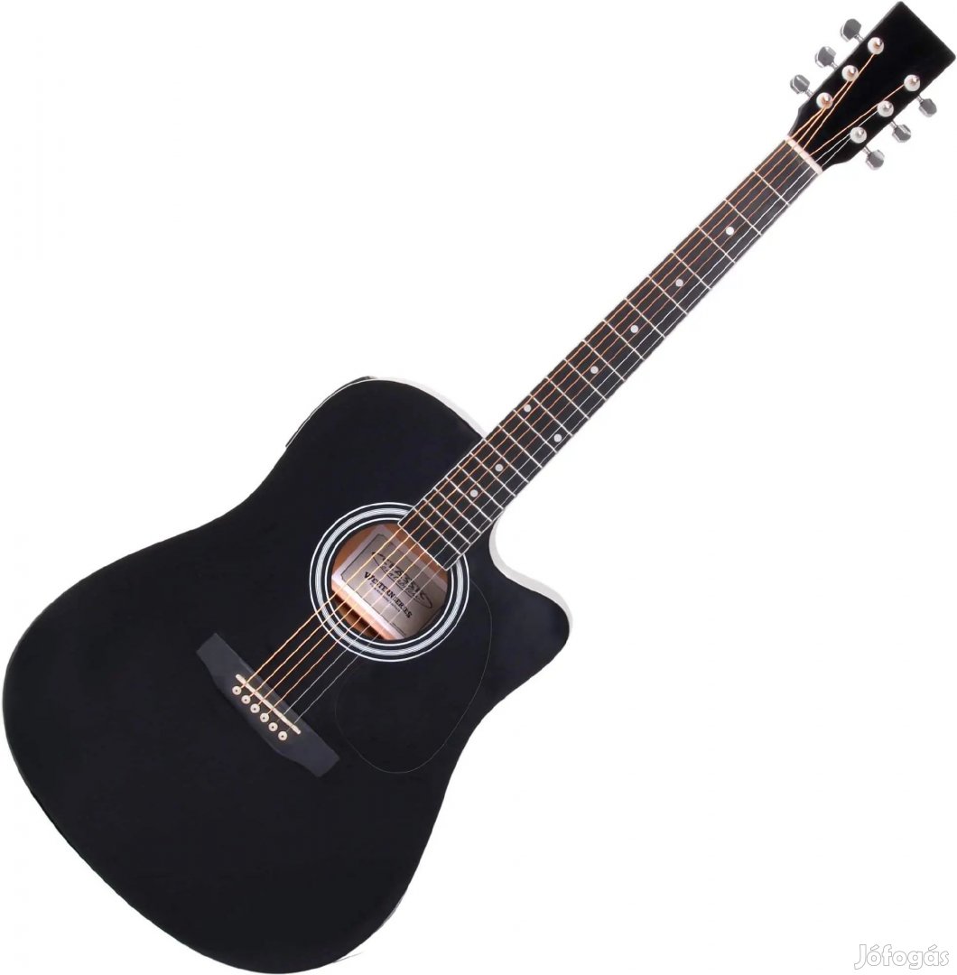 Classic Cantabile WS-10BK-CE Akusztikus Gitár Fekete Hangszedővel