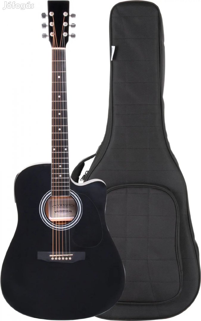 Classic Cantabile WS-10BK-CE western gitár fekete hangszedővel