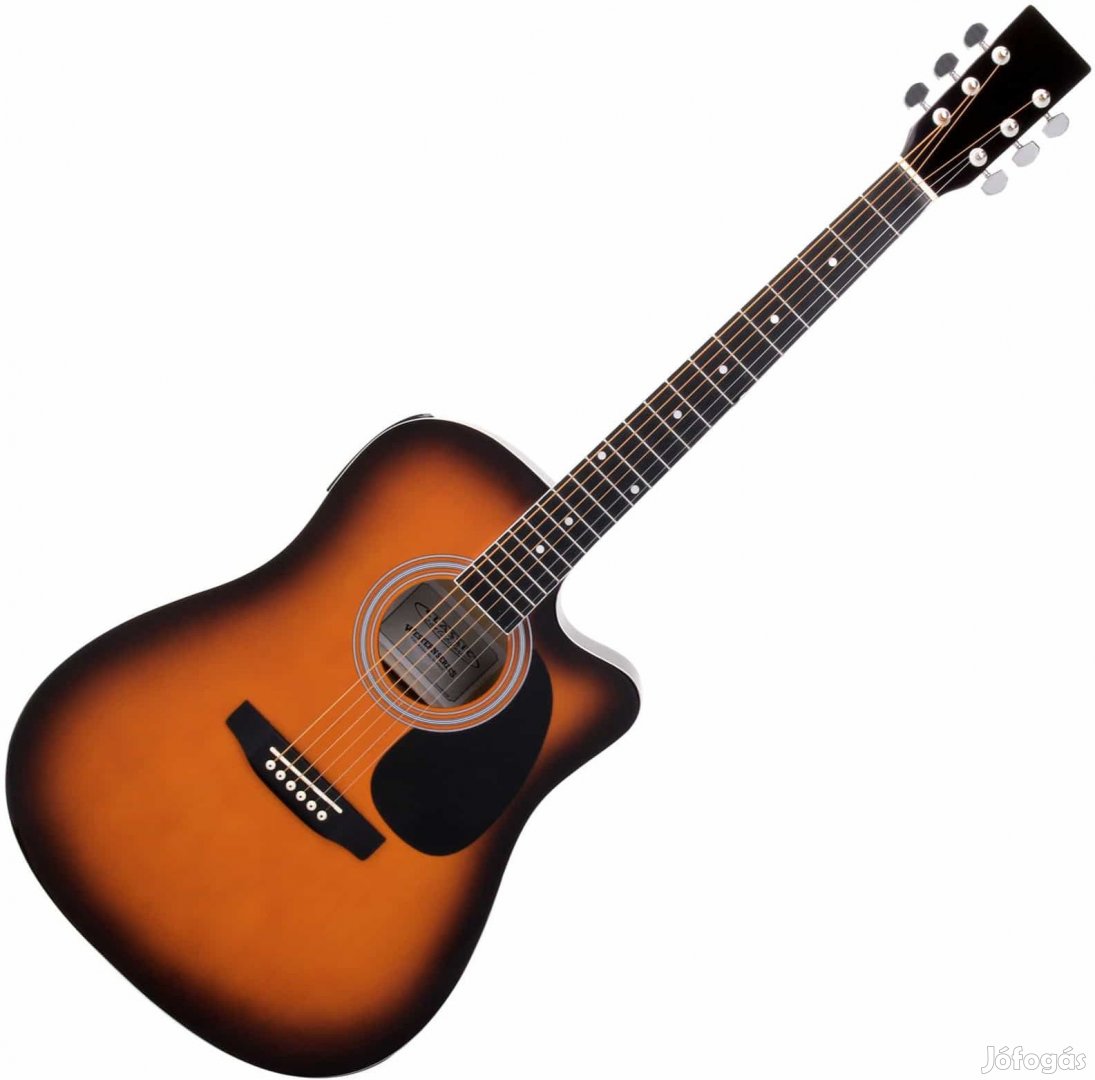 Classic Cantabile WS-10SB-CE Akusztikus Gitár Sunburst Hangszedővel