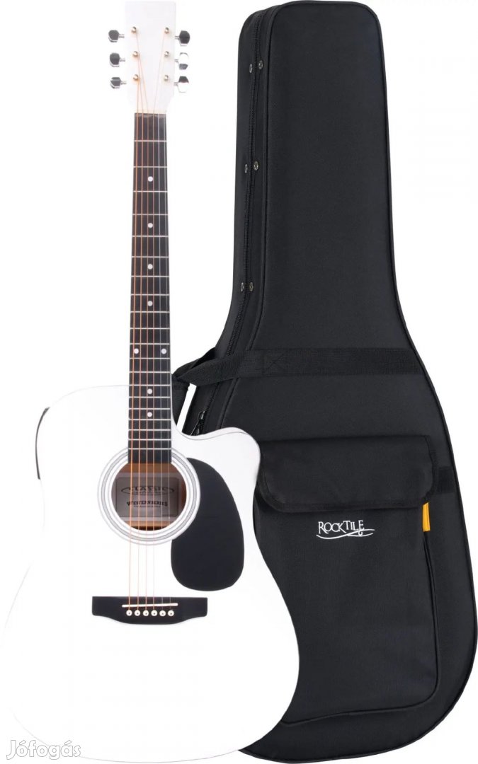 Classic Cantabile WS-10WH-CE western gitár fehér hangszedővel