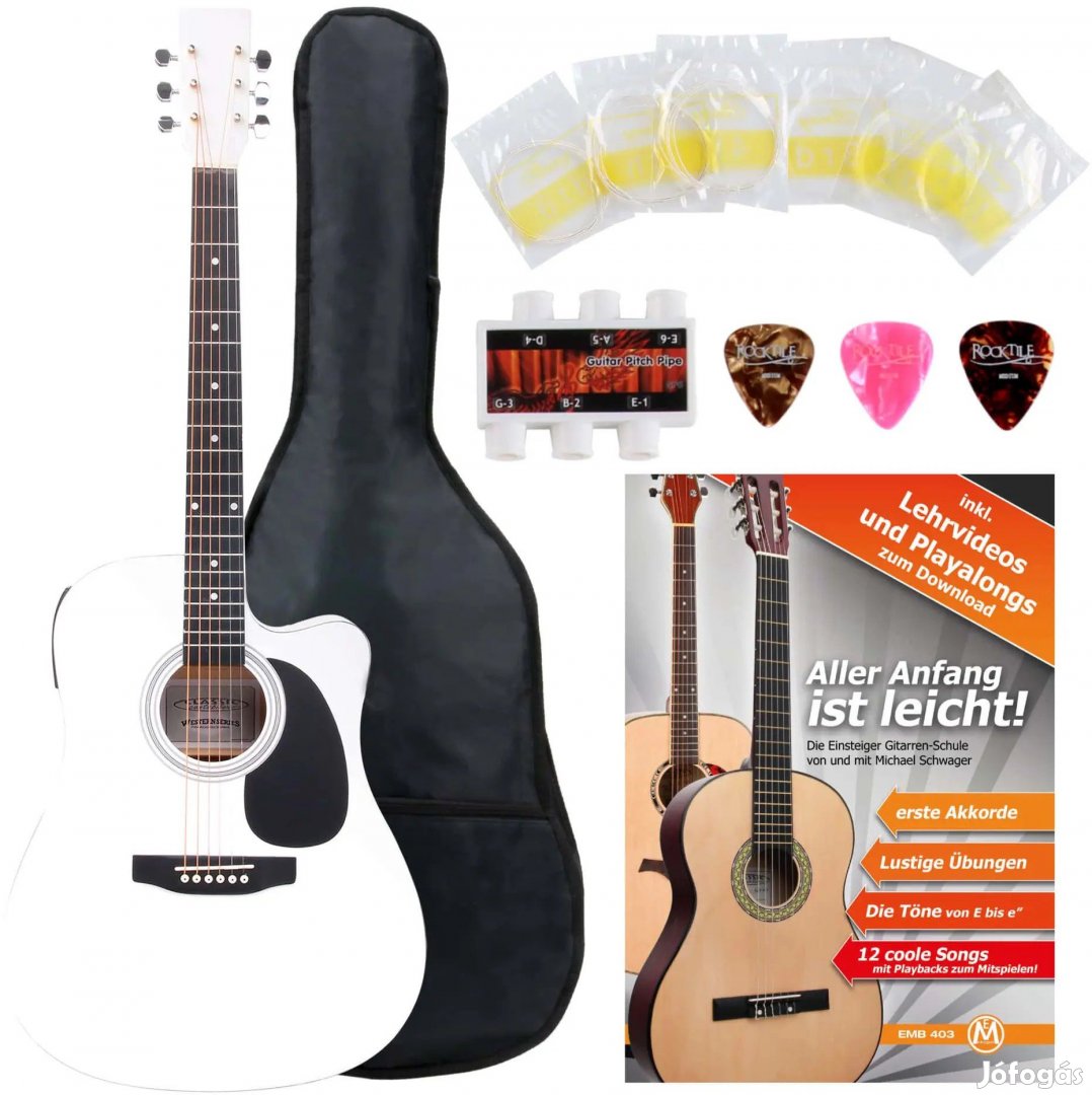 Classic Cantabile Western Gitár Hangszedőkkel Kezdő KÉSZLET