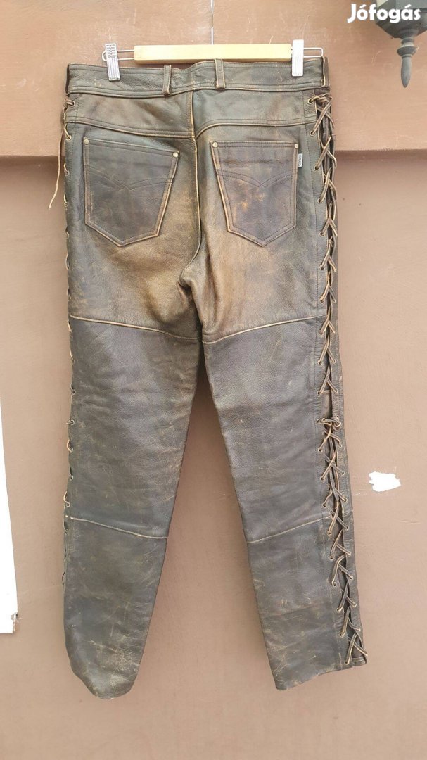 Classic gear fűzős bőr nadrág