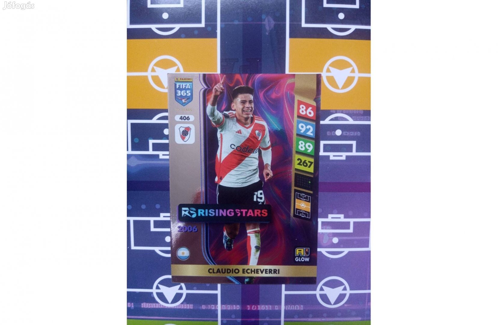 Claudio Echeverri (River Plate) Fifa 365 2025 Rising Star focis kártya