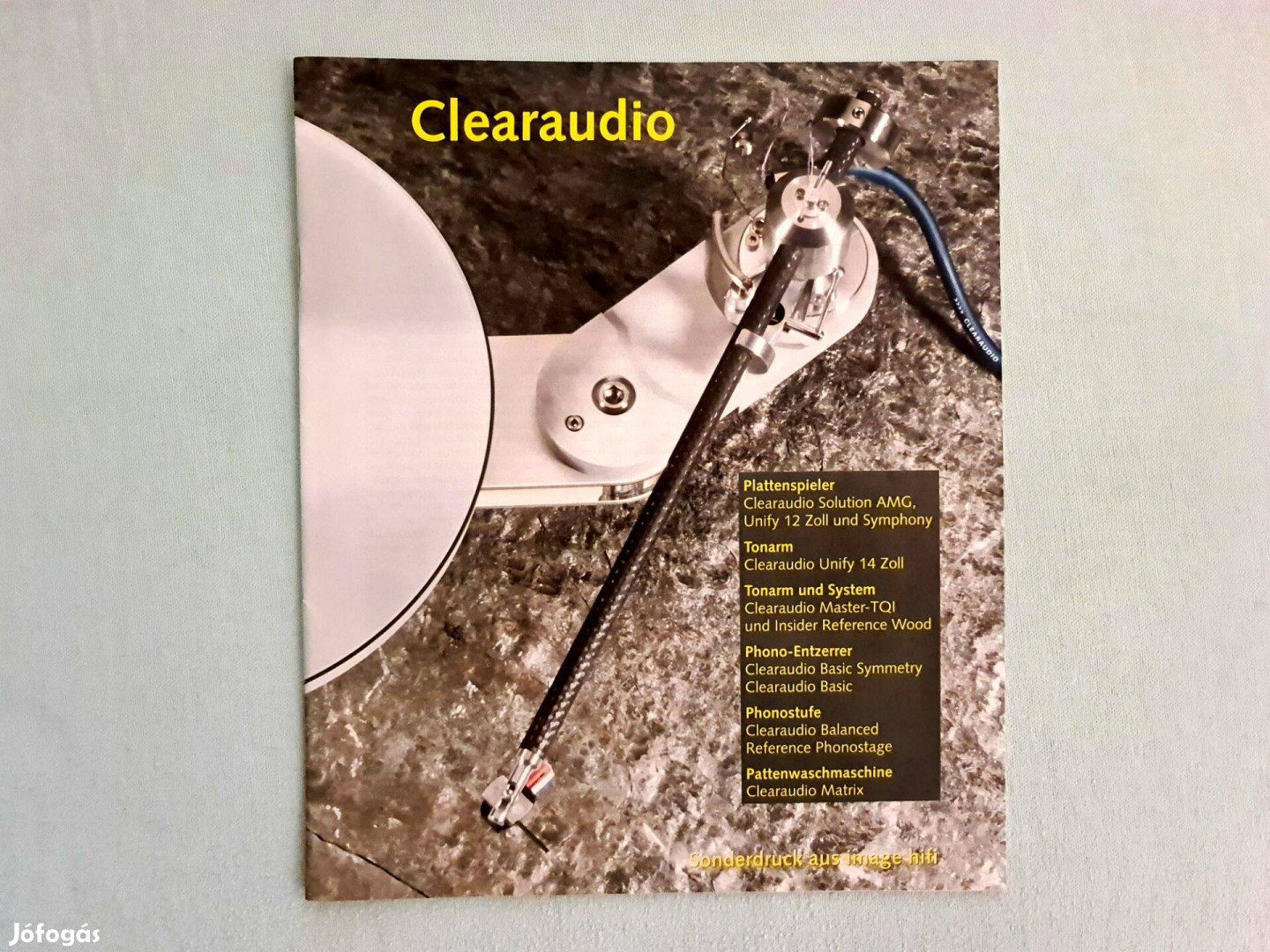 Clearaudio Unify lemezjátszó hangkar leírás