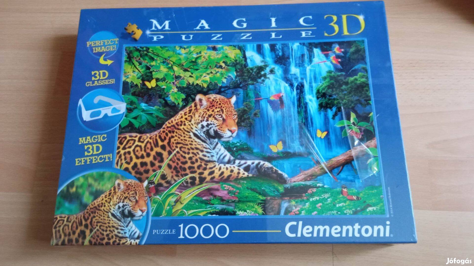 Clementoni 3 D 1000 db ps tigrises kirakó puzzle bontatlan 1500 Ft