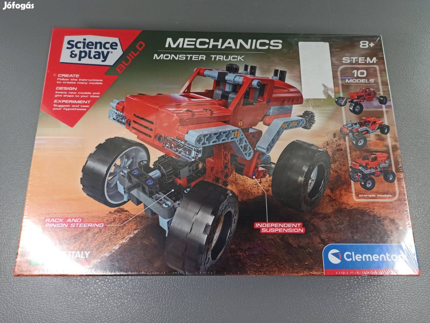 Clementoni Monster Trucks kreatív építőjáték (200 db-os) Új