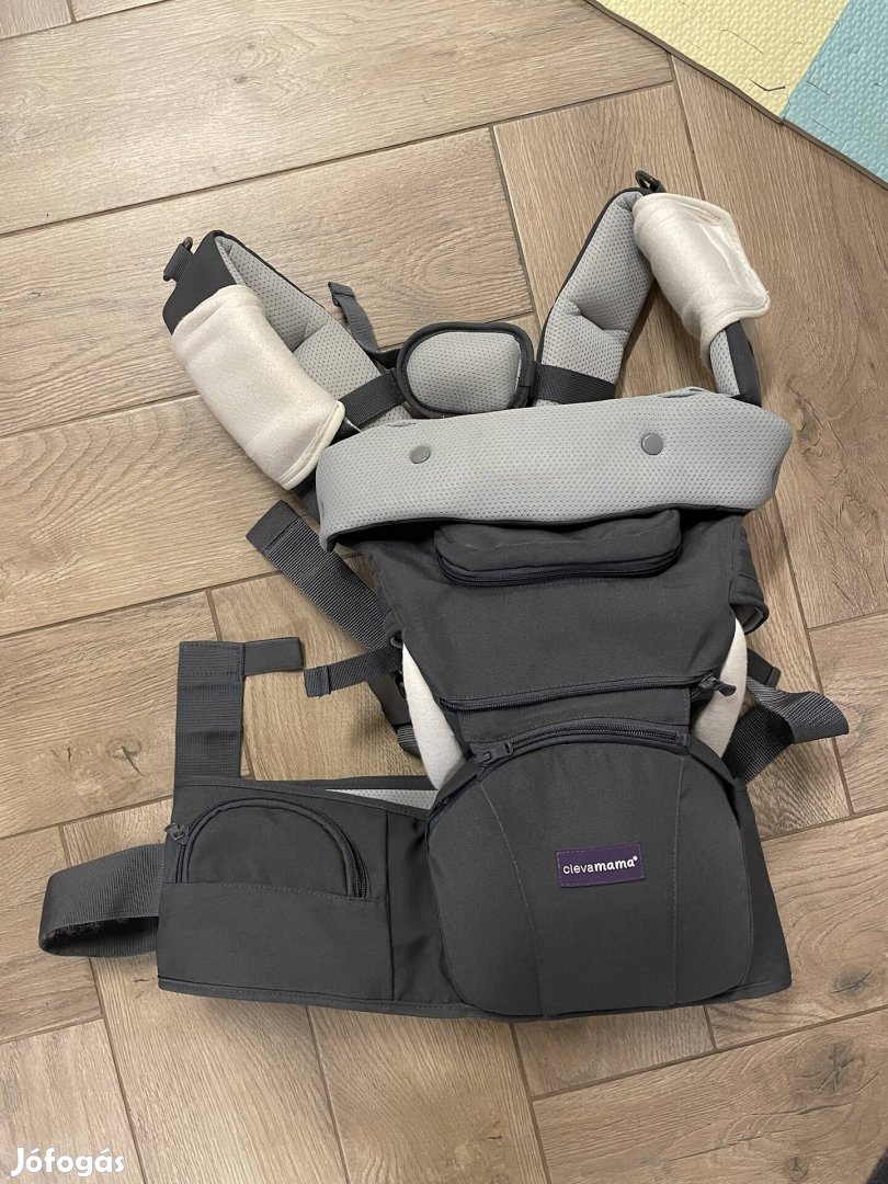 Clevamama 5 pozíciós ergonomikus csípőbarát babahordozó