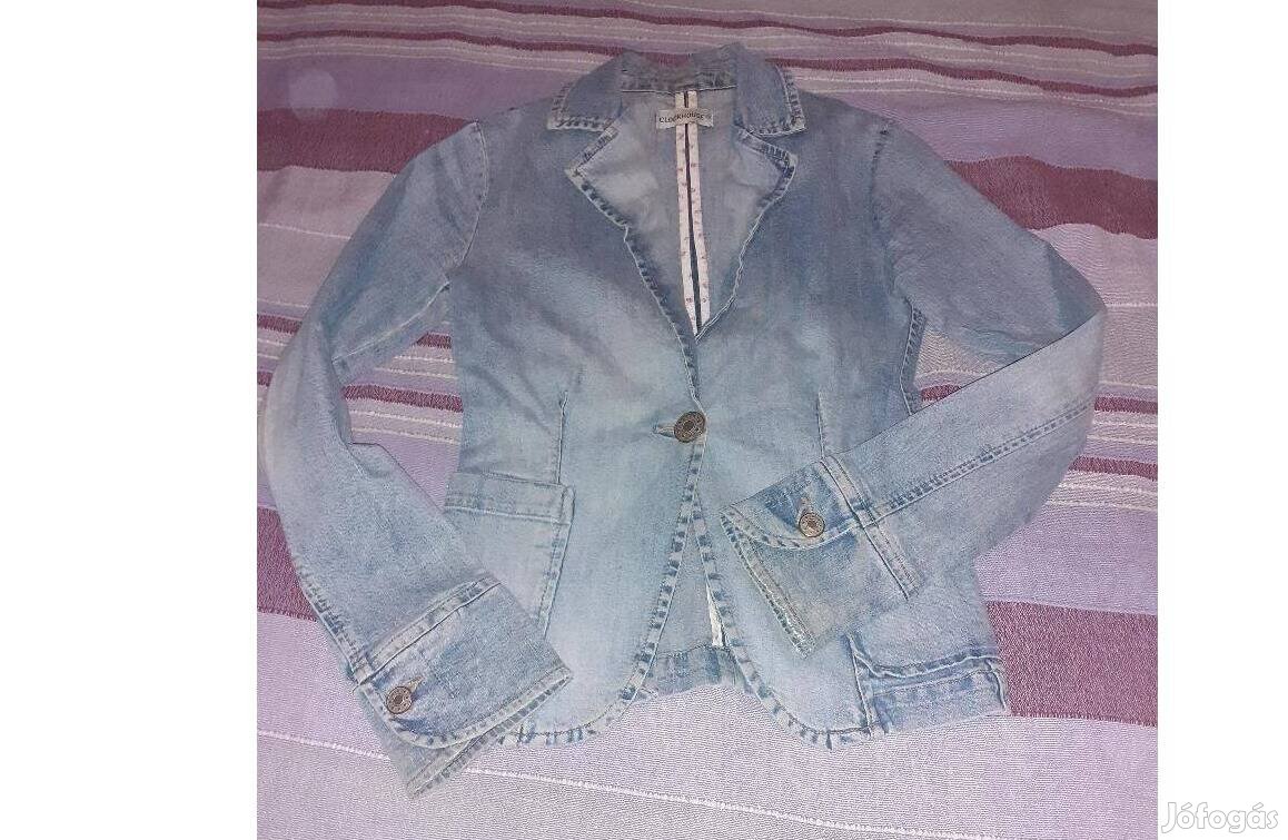 Clockhouse női vintage farmer zakó, XS-es