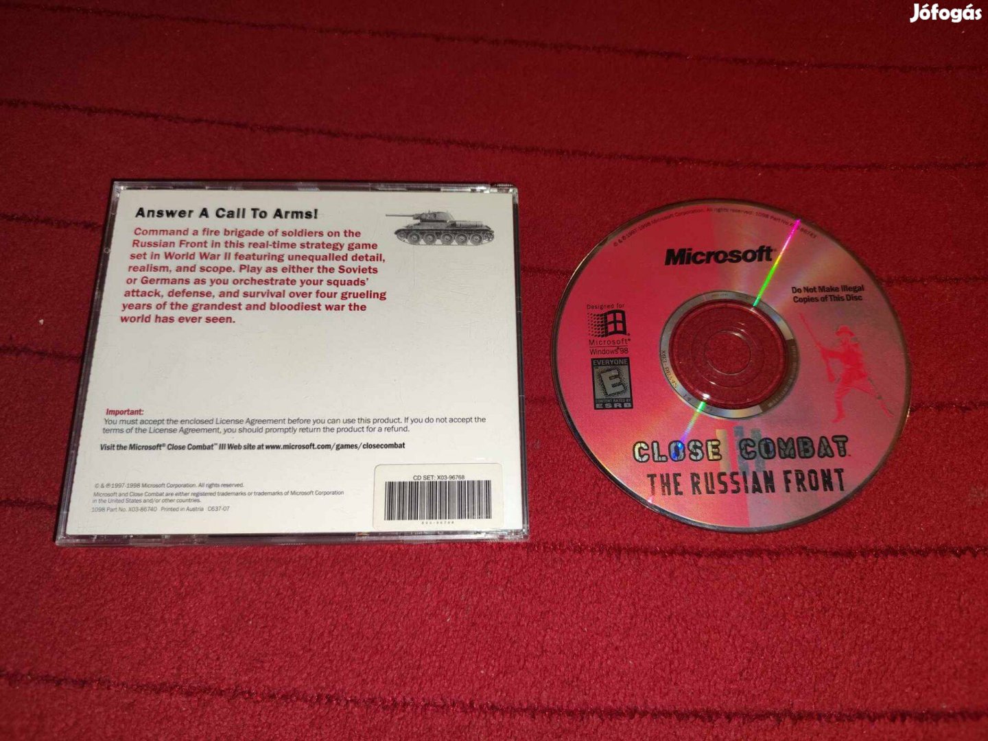 Close Combat III: The Russian Front PC CD