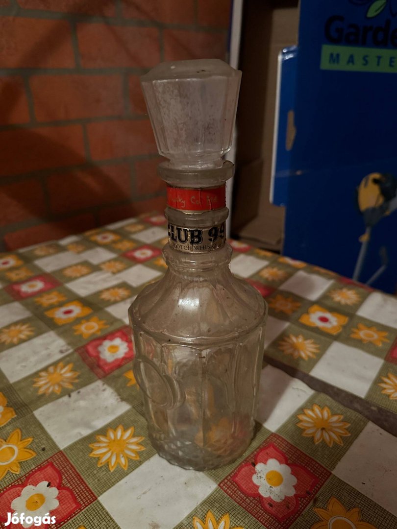 Club 99 retro whiskey üveg