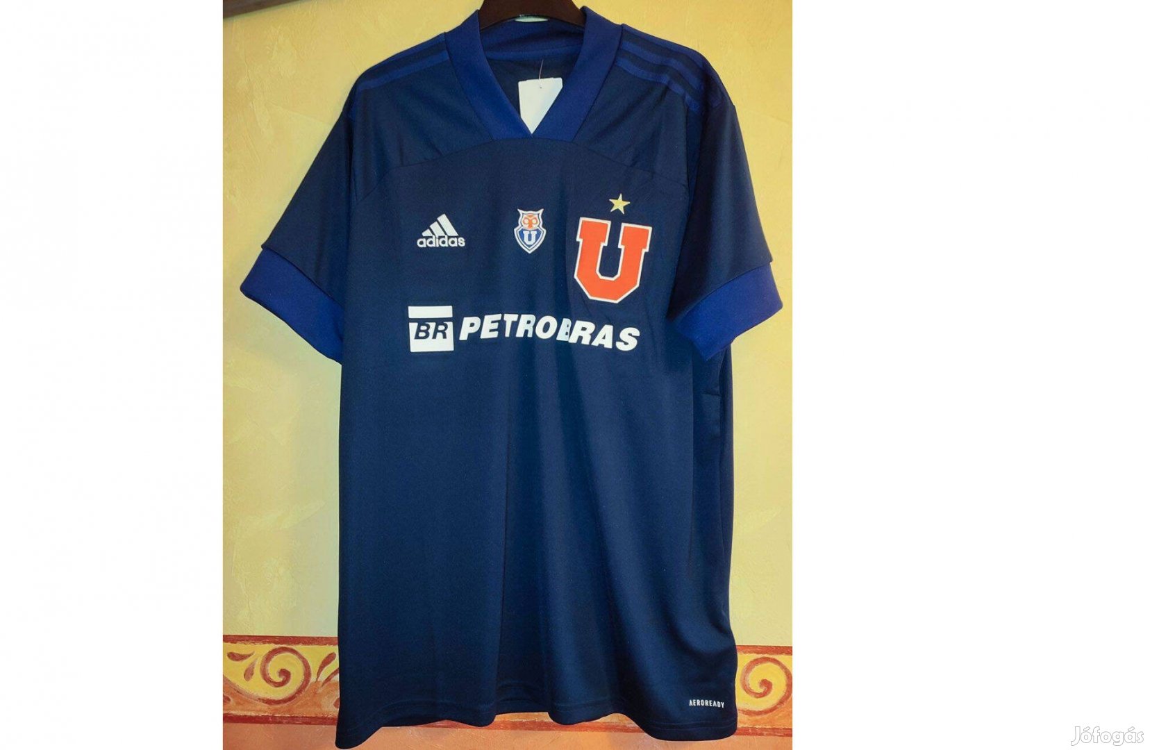 Club Universidad de Chile sötétkék 2019-20 eredeti adidas mez (M, XL)