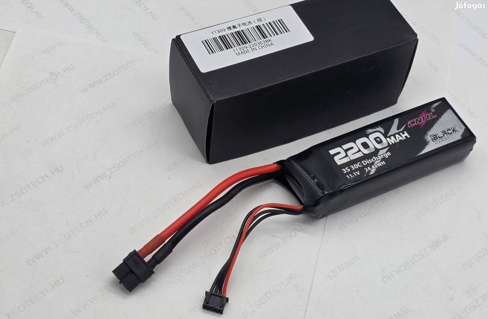 Cnhl 2200mah 3S 11.1V 30C XT60 Lipo akkumulátor etetőhajó halradar