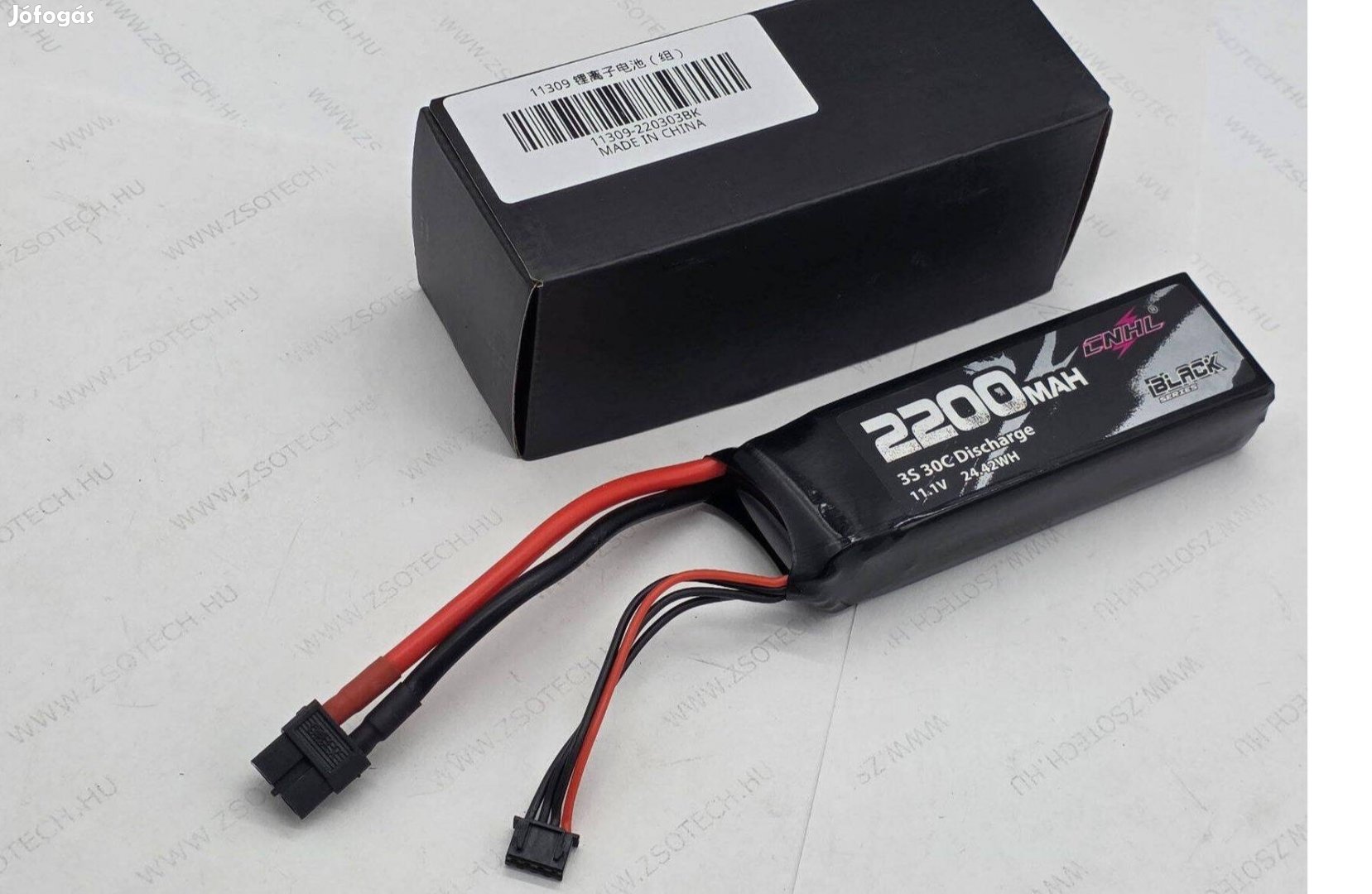 Cnhl 2200mah 3S 11.1V 30C XT60 Lipo akkumulátor etetőhajó halradar