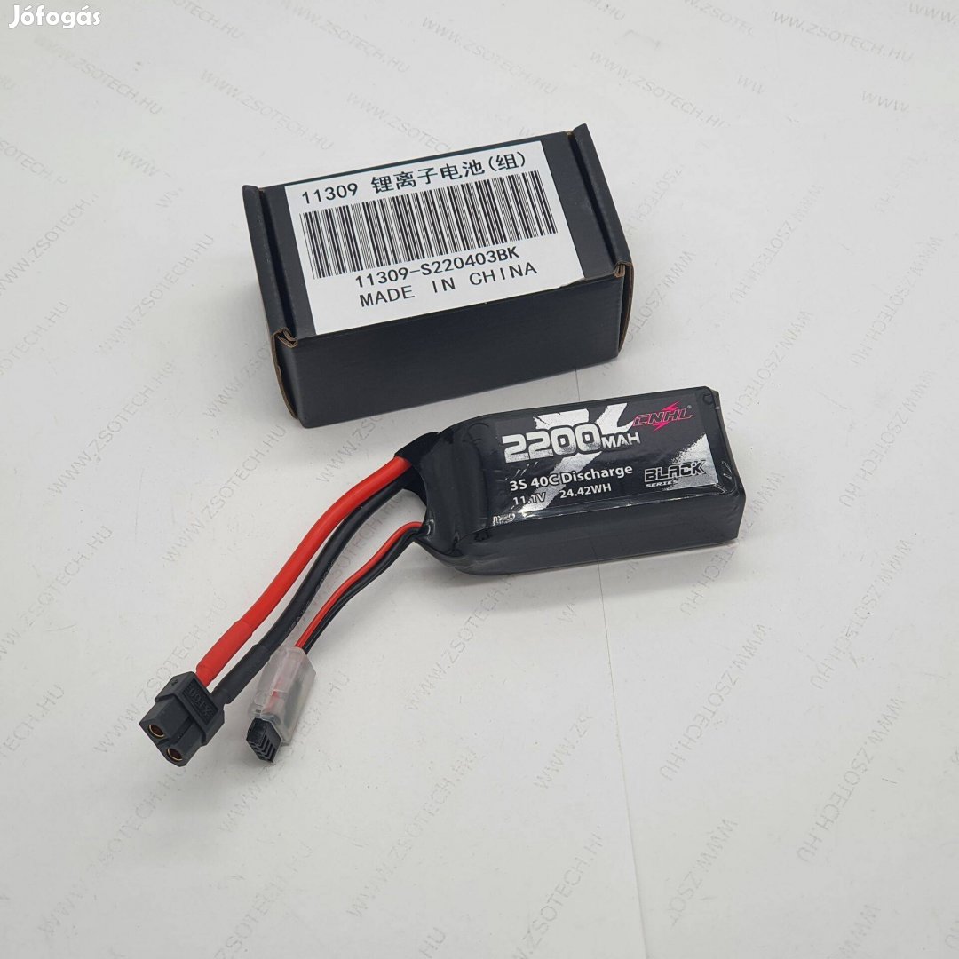 Cnhl 2200mah 3S 11.1V 40C XT60 Lipo akkumulátor etetőhajó halradar