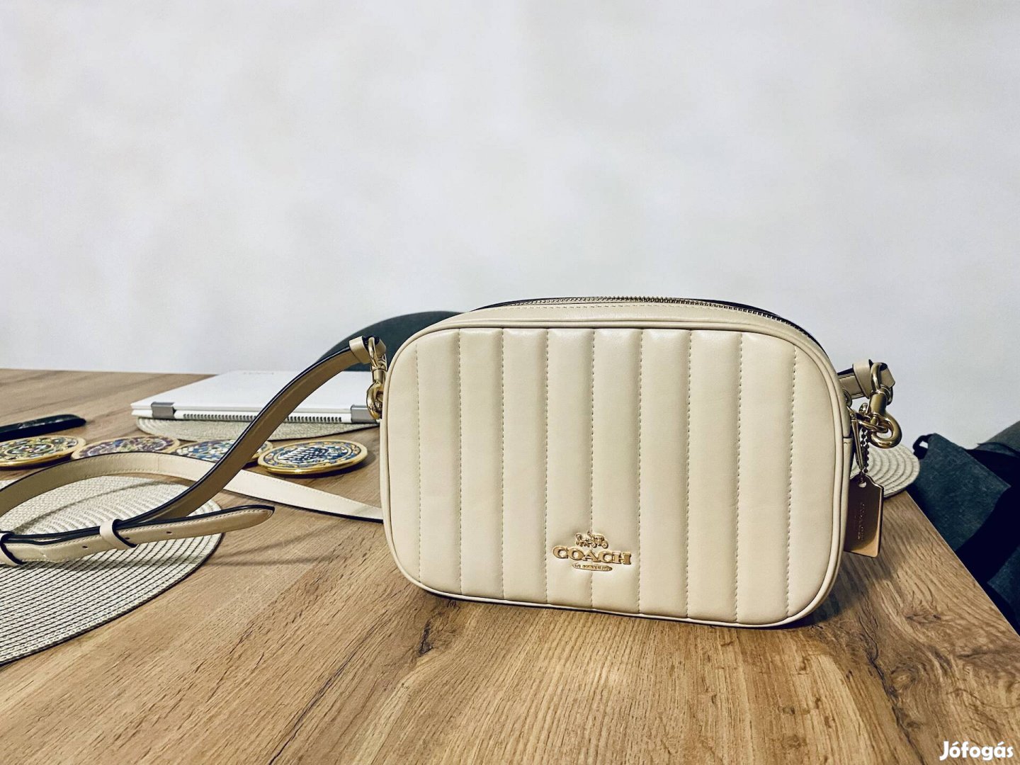 Coach beige crossbody