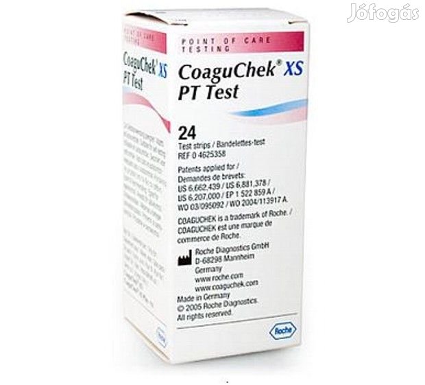 CoaguChek XS Tesztcsík (INR tesztcsík) 24 db