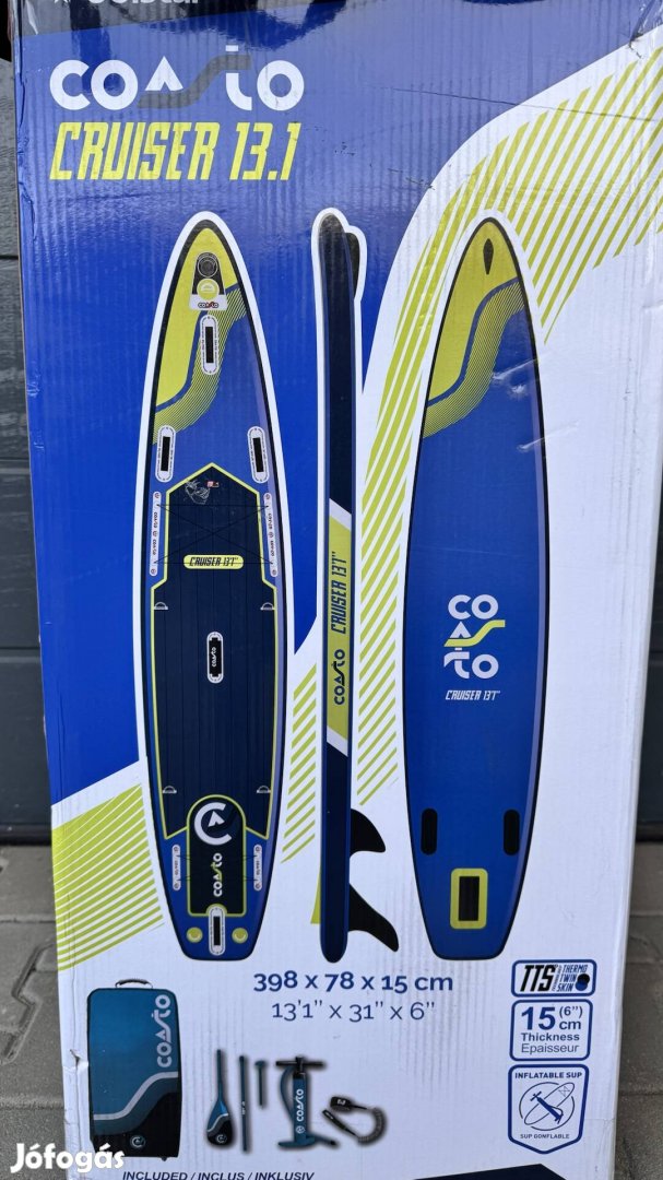 Coasto Cruiser 13.1 sup új, kajaküléssel