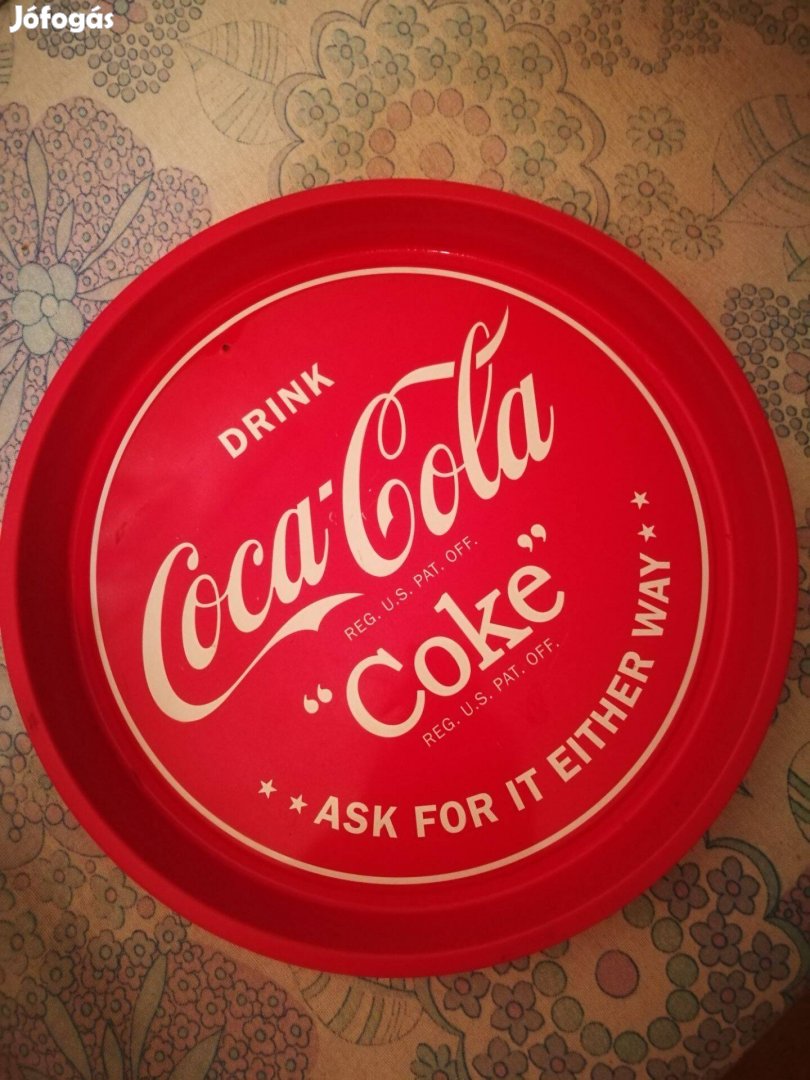 Coca COLA Tálca Dísznek Is KIS Furattal