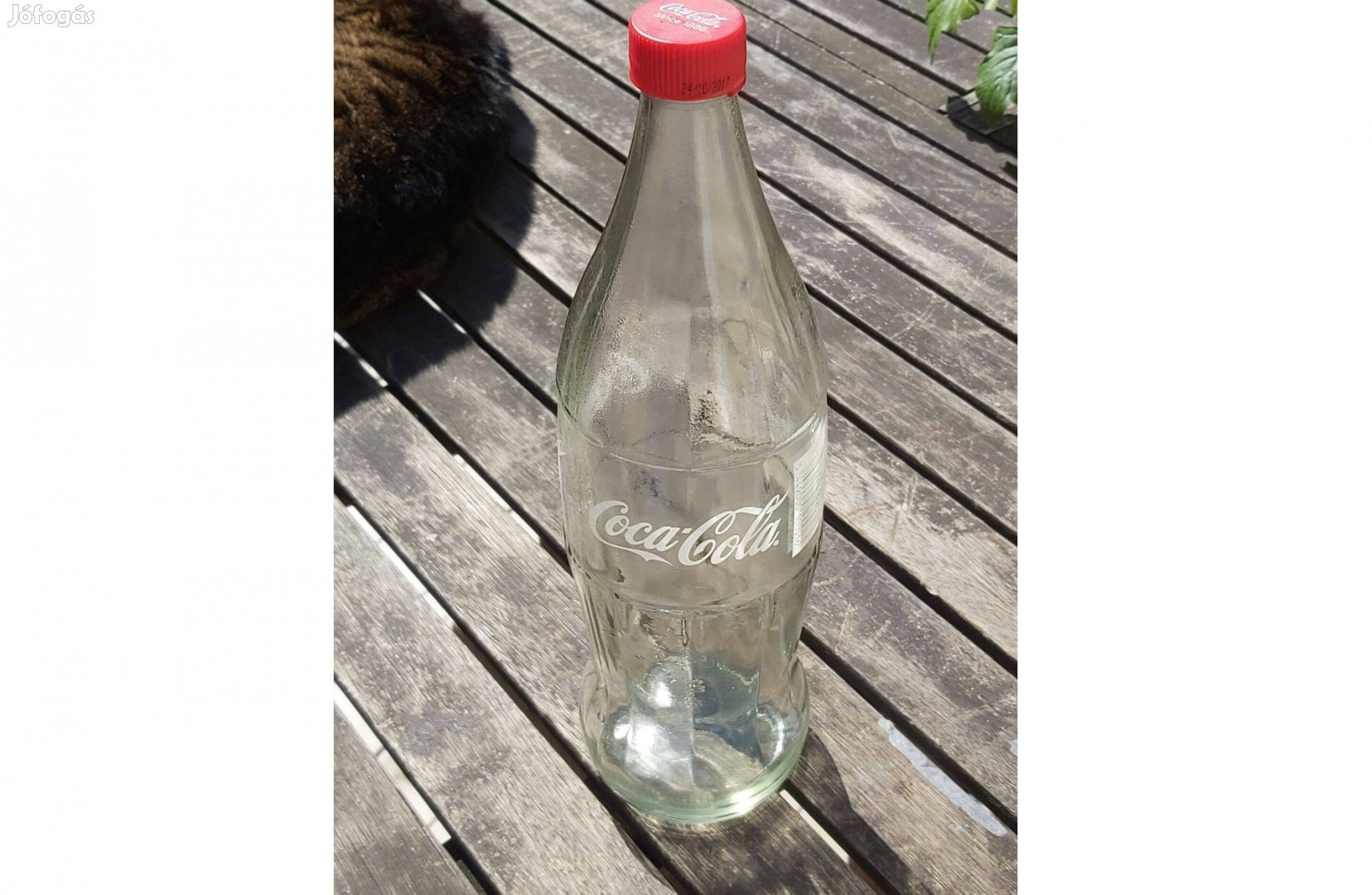 Coca COLA üveg, palack, 1 l, retro