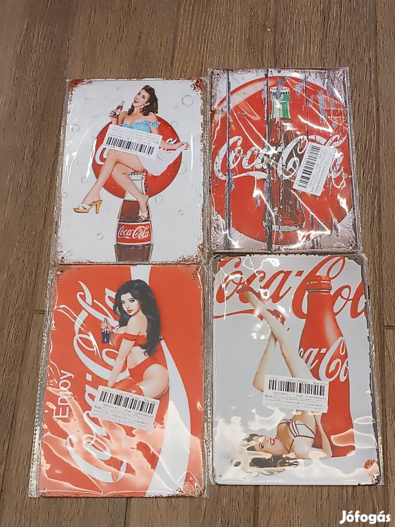 Coca-Cola 30x20 cm fém dekorképek 3000 Ft/db