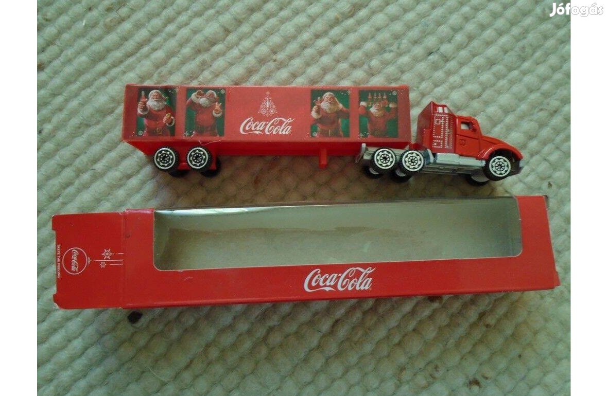 Coca-Cola - Karácsonyi Dobozos Kamion Dioráma - új - Gyűjtőknek!