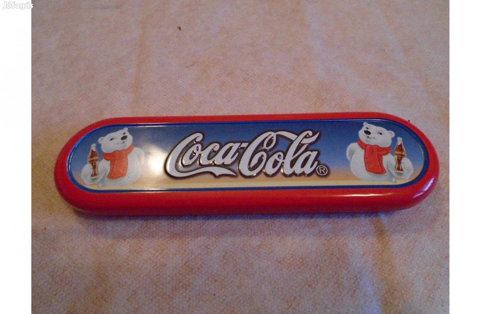 Coca-Cola - fém tartóban lévő toll - új - Gyűjtőknek is ajánlom!
