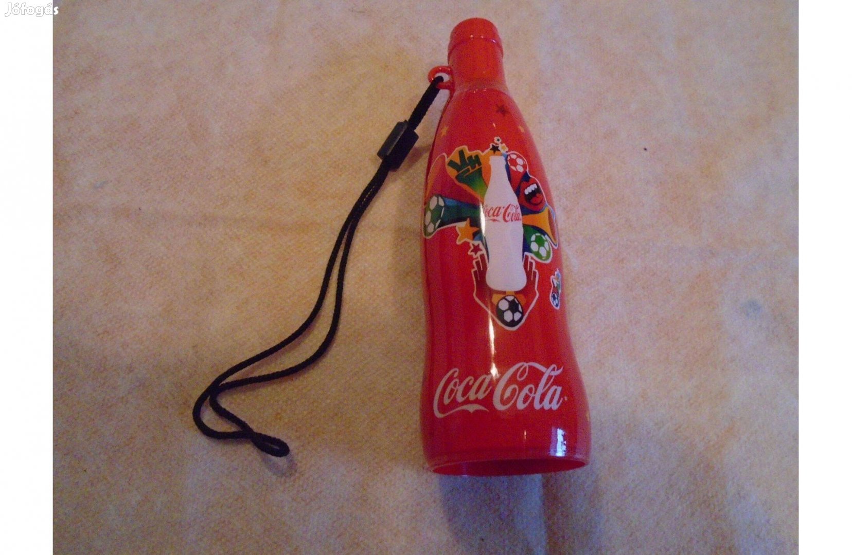 Coca-Cola - reklám duda üveg, akasztóval - új - Gyűjtőknek is ajánlom!