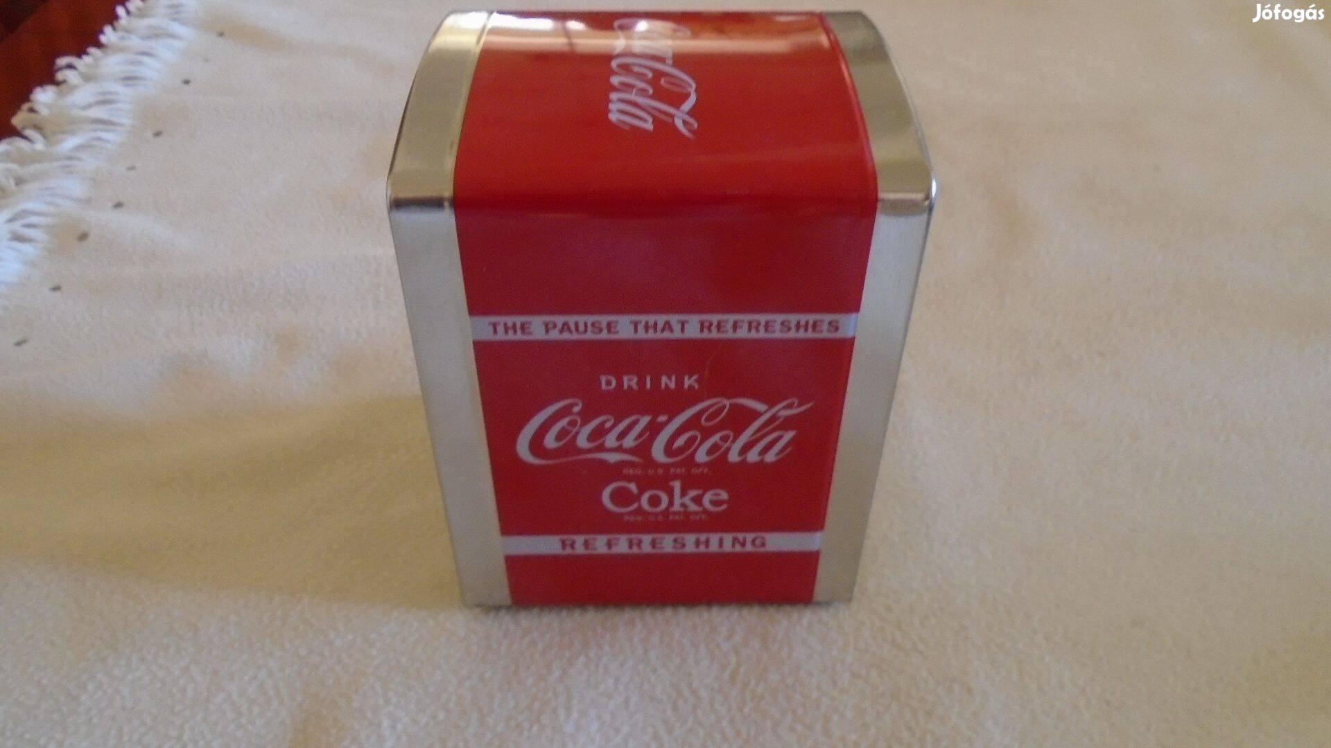 Coca-Cola - szalvétatartó - fém, s újszerű - Gyűjtőknek ajánlom!!