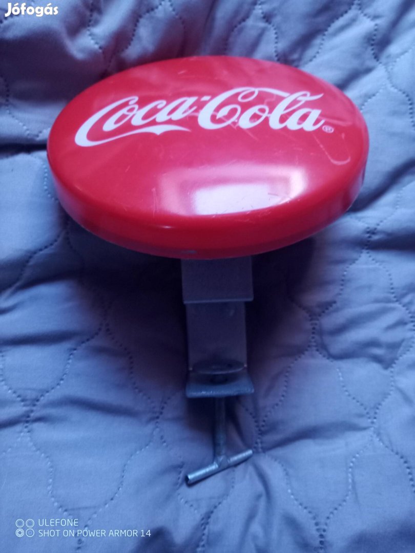 Coca-Cola asztalra erősíthető retro dísztárgy