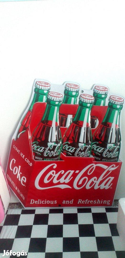 Coca Cola fémtábla