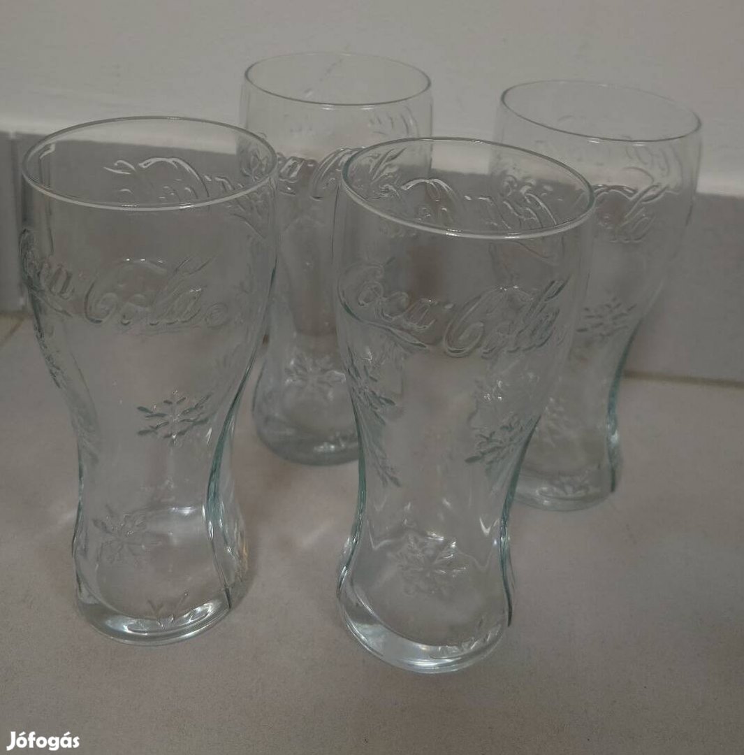 Coca-Cola hópehely karácsonyi téli pohár pohárkészlet