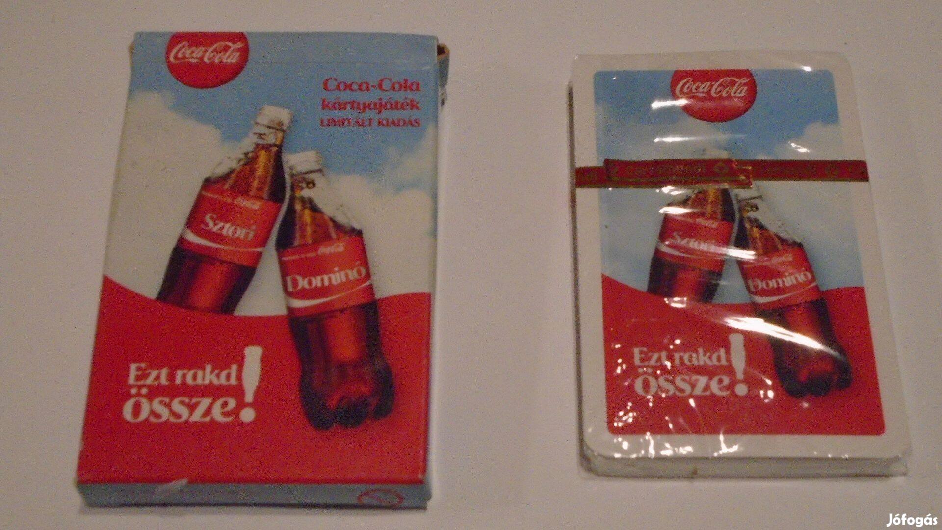 Coca-Cola kártya - dobozán alul piros színű - új, csomagolt