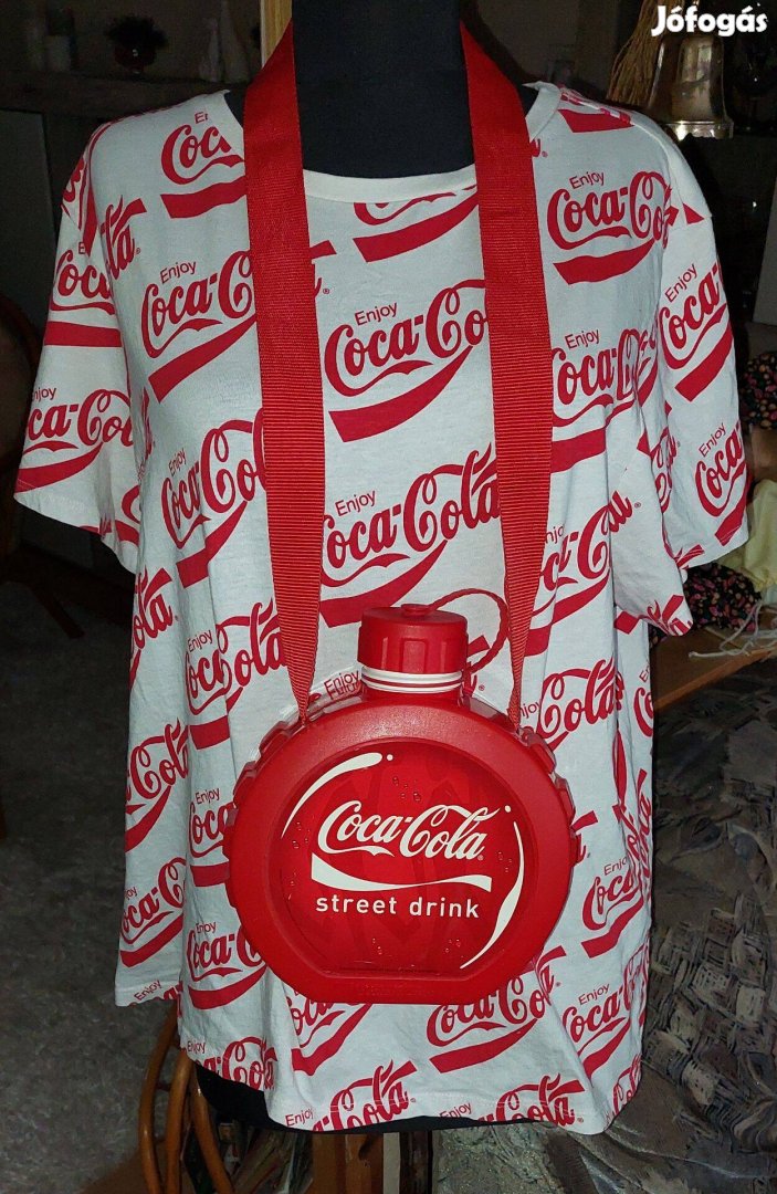Coca Cola nagy lapos kulacs Olasz 700 ml