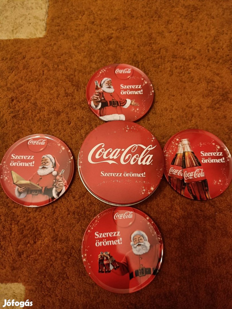 Coca Cola pohár alátétek fémből.